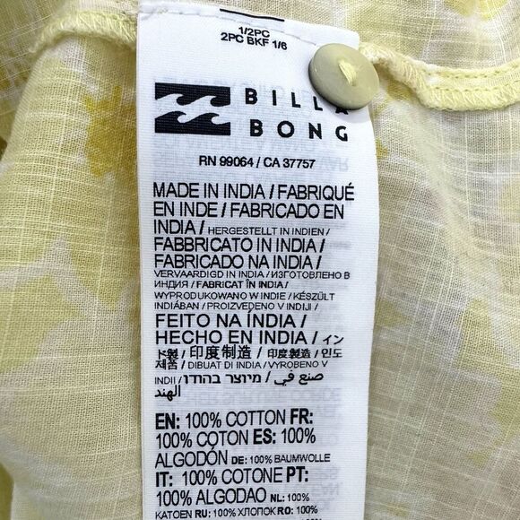 Billabong Dreamy Days Floral Button Up Large Cottagecore Hippie Boho Relaxed - Picture 10 of 10